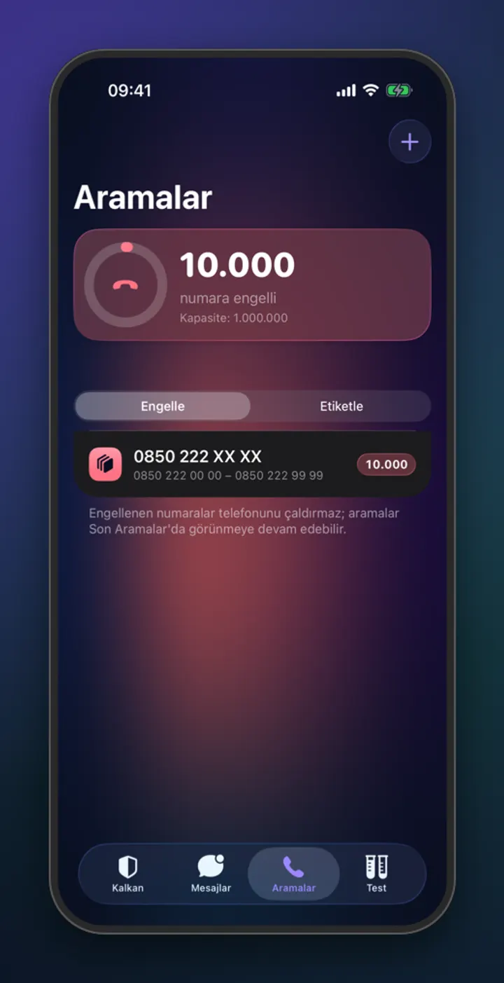 Kalkan: SMS ve Arama Filtresi · 4